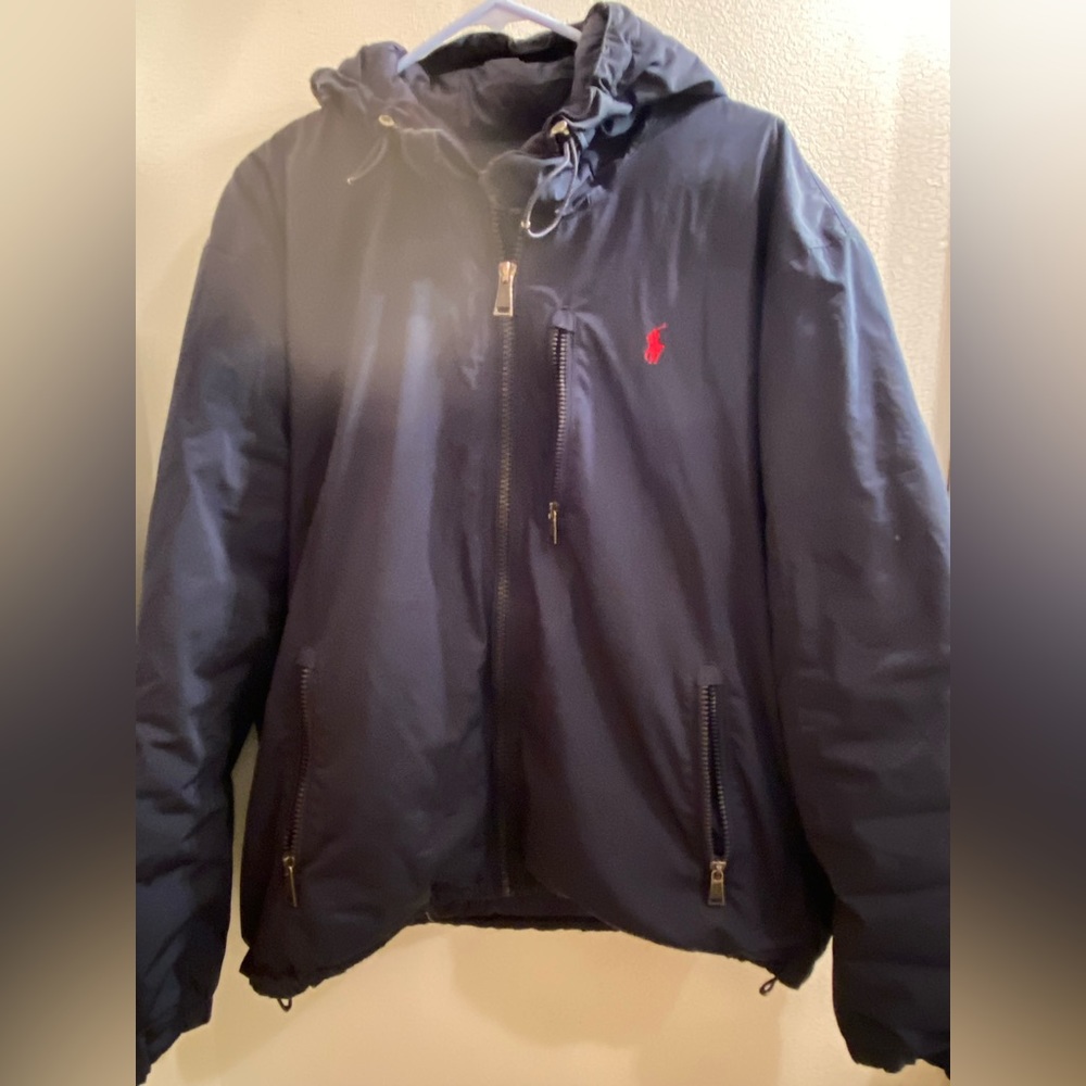 Polo Ralph Lauren Mens Navy Blue Winter Coat